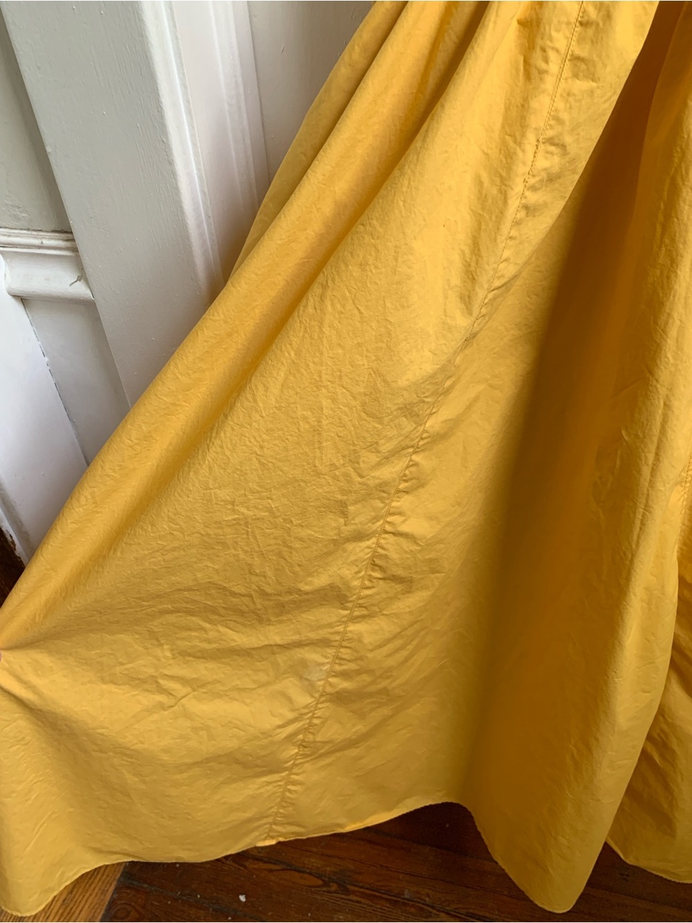 Urban Outfitters Over the Moon Yellow Square-Neck Maxi Dress Cotton Small - Picture 5 of 7